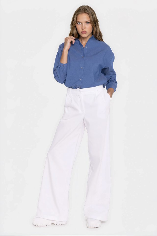 Wijde jeans – wit