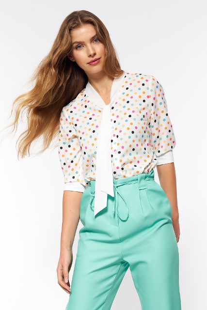Nife blouse – ecru/yellow