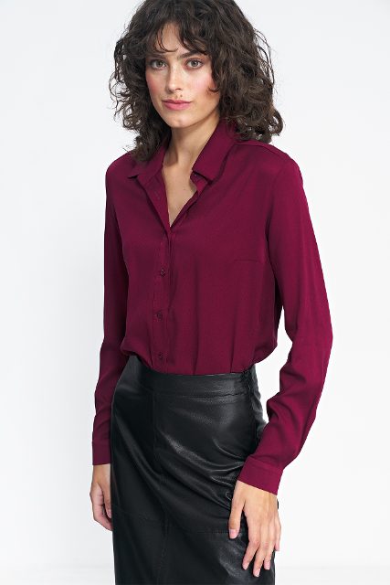 Nife viscose blouse – claret