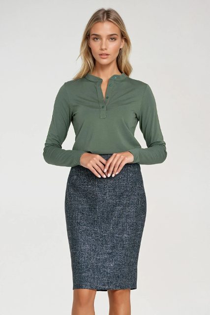 Nife blouse – olijfgroen