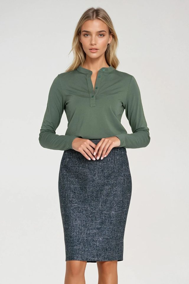 Nife blouse – olijfgroen