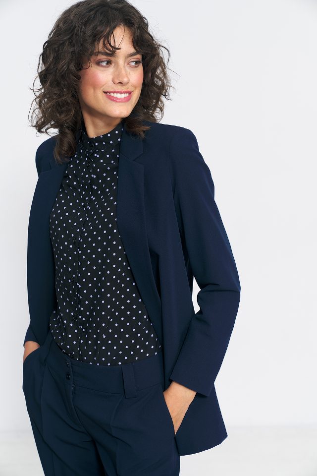 Blazer – marineblauw