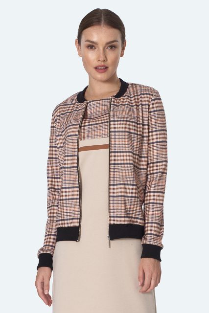 Nife sweater – checkered/beige