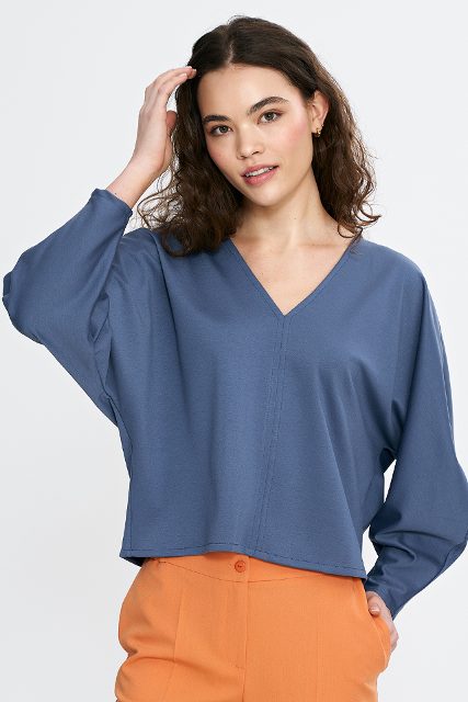 Nife blouse – kobaltblauw