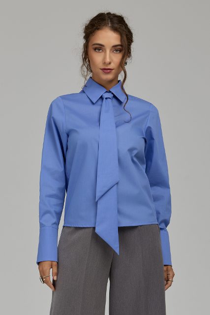 Nife katoenen blouse – blauw