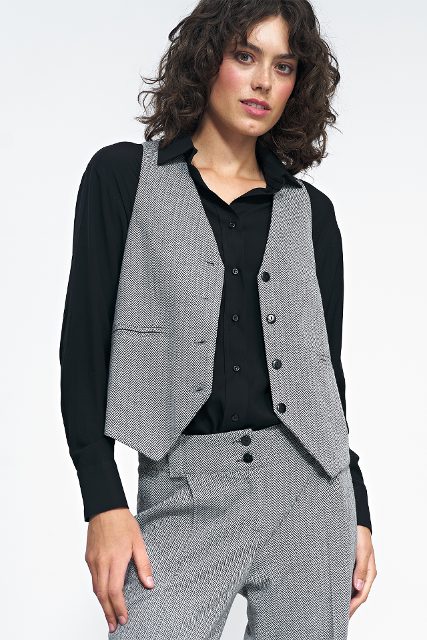 Nife viscose trui – zwart