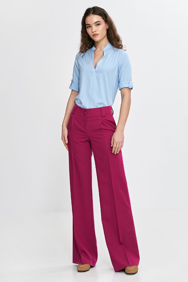 Wijde broek – fuchsia