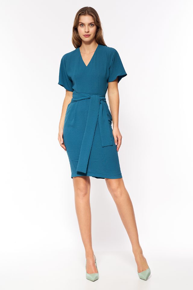 Nife jurk – azuurblauw