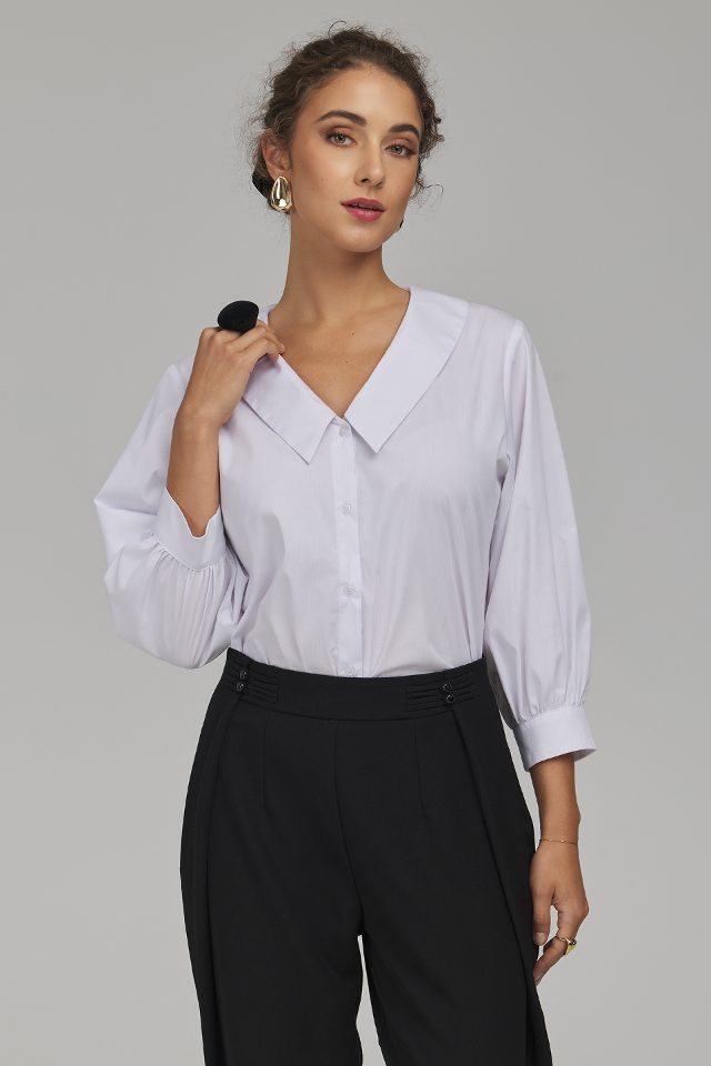Nife oversized blouse – wit