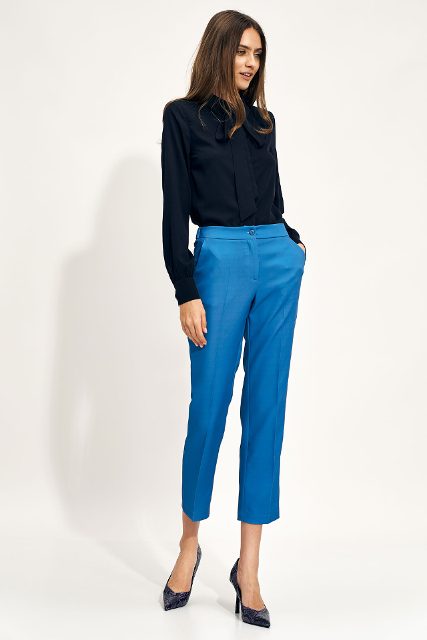 Nife polyester broek – blauw