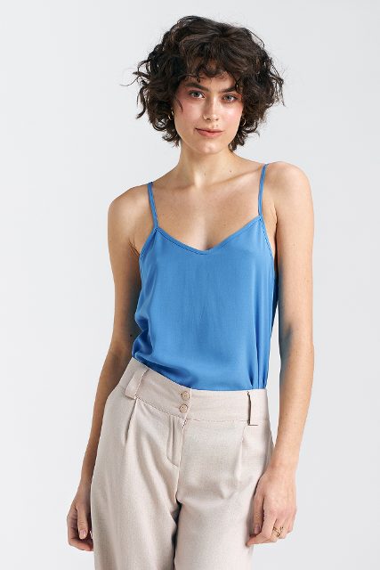 Nife viscose blouse – blauw