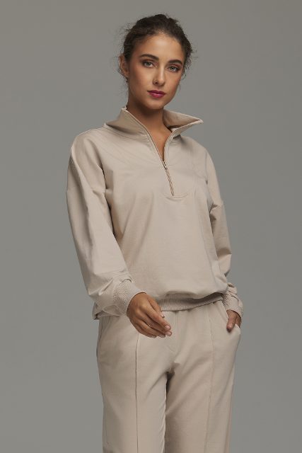 Nife katoenen sweater – beige