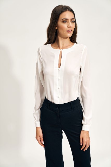 Nife polyester blouse – ecru