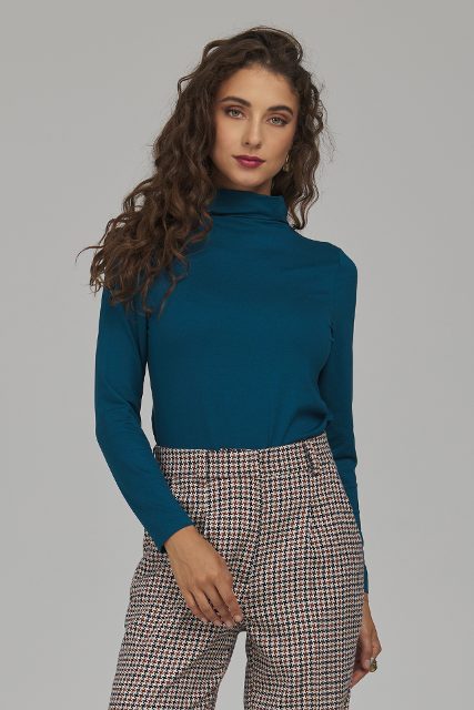 Nife blouse met col – emerald